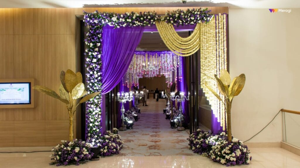 Professional event organizers in Hyderabad arranging wedding decor