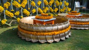 Home Haldi Decoration